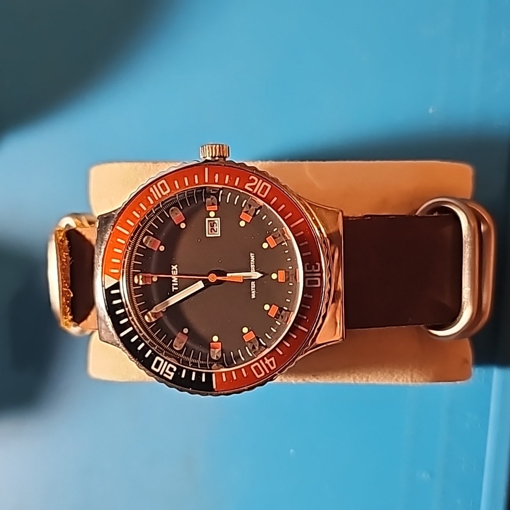 42mm timex diver style watch